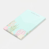 Modern Trendy Simple Tropical Sea Girly  Post-it Klebezettel (angewinkelt)