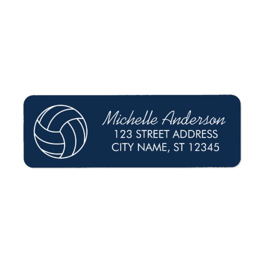 Modern Trendy Volleyball Return Address (Vorne)