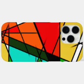 Modern Triangle Colorful Geometric  Case-Mate iPhone Hülle (Rückseite (Horizontal))