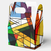Modern Triangle Colorful Geometric  Geschenkschachtel (Geöffnet)