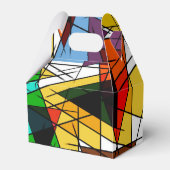 Modern Triangle Colorful Geometric  Geschenkschachtel (Vorderseite)