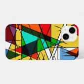 Modern Triangle Colorful Geometric  iPhone Hülle (Rückseite (Horizontal))