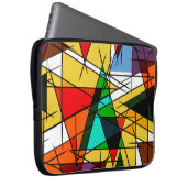 Modern Triangle Colorful Geometric  Laptopschutzhülle (Vorne Rechts)