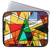 Modern Triangle Colorful Geometric  Laptopschutzhülle (Vorderseite)