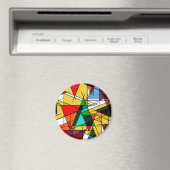 Modern Triangle Colorful Geometric  Magnet (In Situ (Geschirrspüler))
