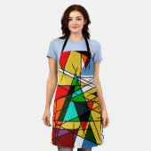 Modern Triangle Colorful Geometric  Schürze (Getragen)