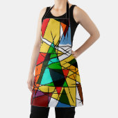Modern Triangle Colorful Geometric  Schürze (InSitu)
