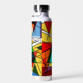 Modern Triangle Colorful Geometric  Trinkflasche (Rechts)