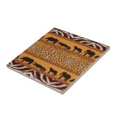 Modern Tribal African Cheetah Muster Animal Print Fliese (Seite)