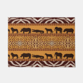 Modern Tribal African Cheetah Muster Animal Print Fußmatte (Vorderseite)