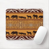 Modern Tribal African Cheetah Muster Animal Print Mousepad (Mit Mouse)