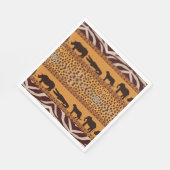 Modern Tribal African Cheetah Muster Animal Print Serviette (Ecke)