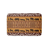 Modern Tribal African Jaguar Muster Animal Print Badematte (Vorderseite)