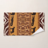 Modern Tribal African Jaguar Muster Animal Print Badhandtuch Set (Handtuch)