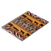 Modern Tribal African Snow Leopard Animal Print Notizblock (Linke Seite)