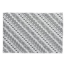 Modern Tribal Black and White Geometric
