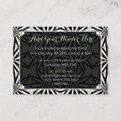 Modern Tribal Daisy Muster Kunst, Dichtung und Mus Begleitkarte (Rückseite)