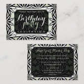 Modern Tribal Daisy Muster Kunst, Dichtung und Mus Begleitkarte (Vorne/Hinten)