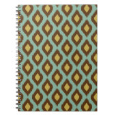 Modern Tribal Ikat blau Gelb Notizblock (Vorderseite)