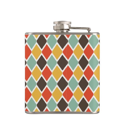 Modern-Tribal-Modemuster Flachmann (Rückseite)