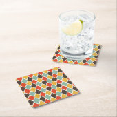 Modern-Tribal-Modemuster Rechteckiger Pappuntersetzer (Vor Ort)