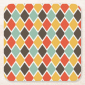 Modern-Tribal-Modemuster Rechteckiger Pappuntersetzer (Vorderseite)