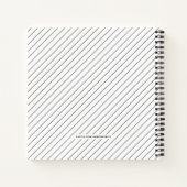 Modern Triptych 3-Foto Collage Journal - weiß Notizblock (Rückseite)