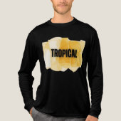 Modern Tropical Abstract Yellow Shapes Tee (Vorderseite)