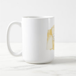 Modern Tropical Abstract Yellow Shapes Tee Kaffeetasse