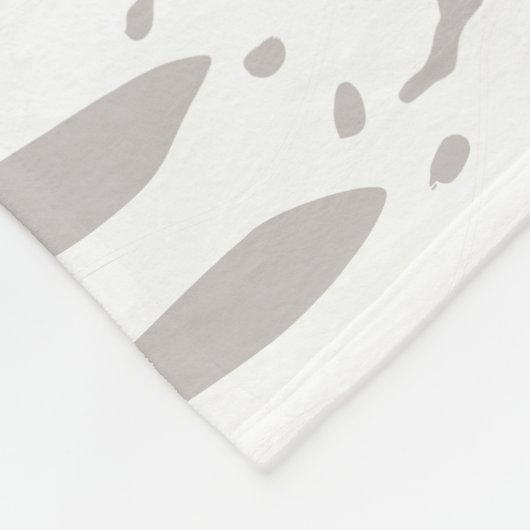 Modern Tropical Grenery Palm Blätter monogram Flee Fleecedecke (Ecke)