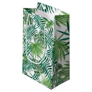 Modern Tropical Palm Blätter Kleine Geschenktasch Geschenktüte