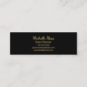 Modern Tropical Palm Trees Boho Botanical Mini Visitenkarte (Rückseite)