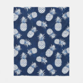 Modern Tropical Pineapple Watercolor Fleecedecke (Vorderseite)