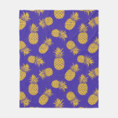 Modern Tropical Pineapple Watercolor Fleecedecke (Vorderseite)