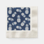 Modern Tropical Pineapple Watercolor Serviette (Vorderseite)