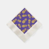 Modern Tropical Pineapple Watercolor Serviette (Ecke)