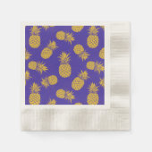 Modern Tropical Pineapple Watercolor Serviette (Vorderseite)