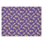 Modern Tropical Pineapple Watercolor Tischdecke (Vorderseite (Horizontal))