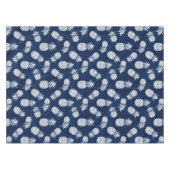 Modern Tropical Pineapple Watercolor Tischdecke (Vorderseite (Horizontal))
