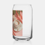 Modern Tropical Plant Print – Pink and Green Dosenglas (Rechts)