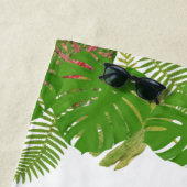 Modern Tropical Verlasse Minimalistisch Script Bea Strandtuch (Beispiel)