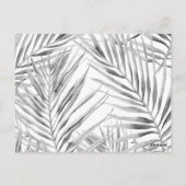 Modern Tropical Vielen Dank Empfang Card Postkarte (Rückseite)