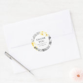 Modern Tropical Vielen Dank Gastgeschenk Hochzeit Runder Aufkleber (Umschlag)