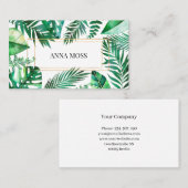 Modern Tropical Visitenkarte (Vorne/Hinten)