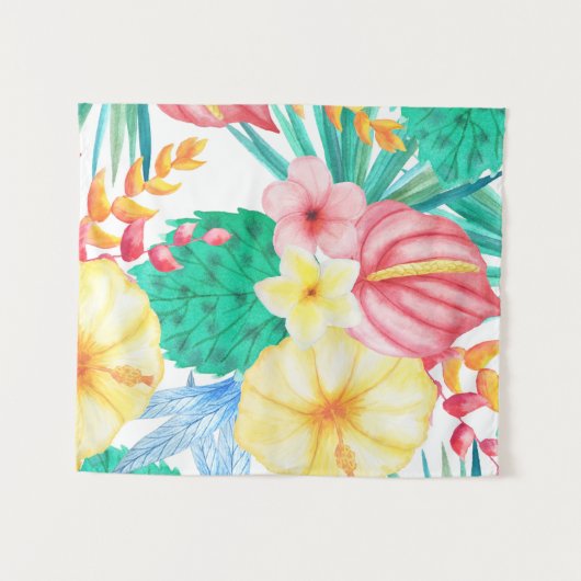 Modern Tropical Wandteppich (Vorderseite (Horizontal))