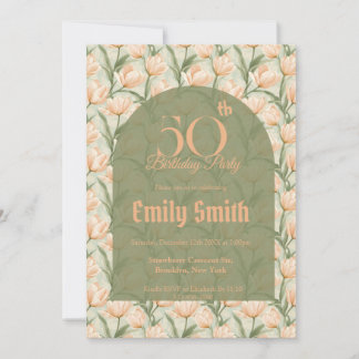 Modern Tulip Fantasy Girl’S Birthday  Einladung