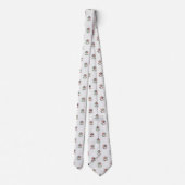 Modern Tulip Floral  Minimalist  Krawatte (Rückseite)