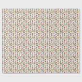 Modern Tulip Floral Pattern Soft Botanical Spring Geschenkpapier (Flach)