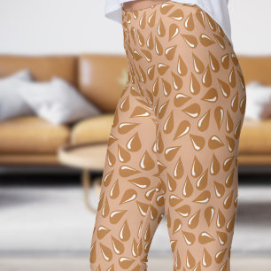 Modern Tumbleweed Brown Flick Muster Leggings