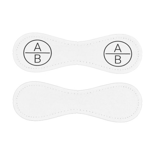 Modern Two Initials Monogramm Baseball (Paneele)